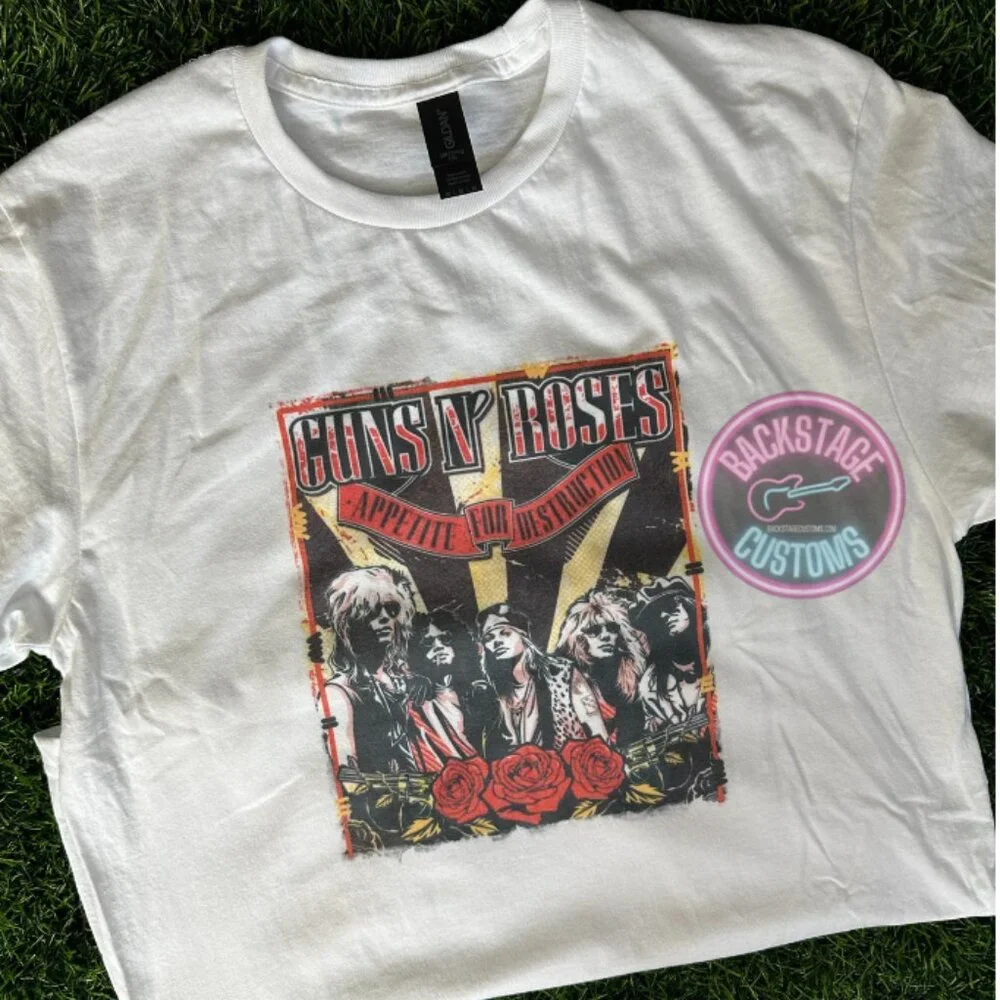 ⚫️NOT PERFECT: Guns and Roses Tee - Picture 1 of 5